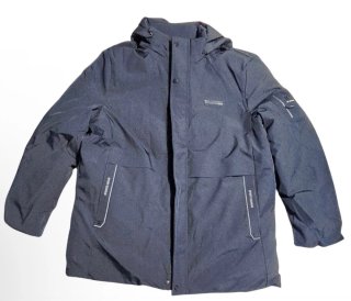 Chaqueta Parka Hombre ZUOHUN 5XL Negra Dorada