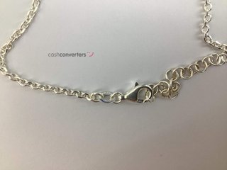 collar plata 925mm con piedra con perla 23cm