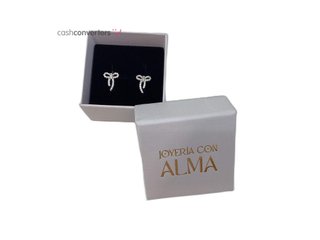 pendientes plata 925mm con piedra con circonita
