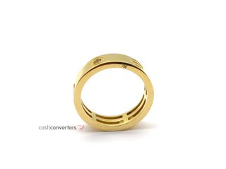 alianza oro 18k con piedra con circonita