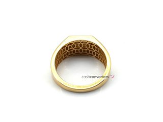 sello oro 18k con circonita