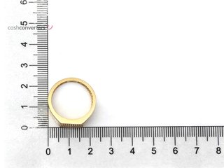 sello oro 18k con circonita