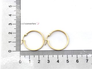 argollas oro 18k con piedra con circonita
