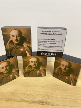 Estuche Conmemorativa Francisco Franco Bahamonde