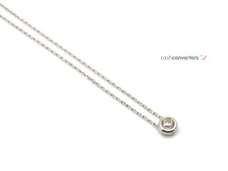 gargantilla oro 18k con piedra con circonita 21cm