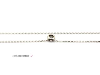 gargantilla oro 18k con piedra con circonita 21cm