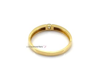 anillo oro 18k con piedra con circonita