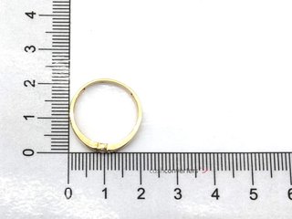 anillo oro 18k con piedra con circonita