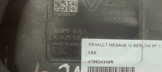ABS RENAULT MEGANE IV BERLINA 5P 1.2I TURBO 130 4