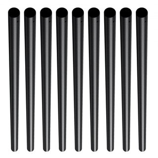 Balustres Metálicos para Escaleras, Spindles Decorativos de Aluminio Redondos de 3/4'' x 32'' de Largo, Paquete de 101 Balustres para Deck con Tornillos, Barandilla Hueca Clásica de Acabado en Pol...