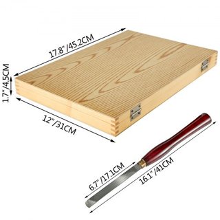 Conjuntos de Cinceles de Madera 8pcs Cinceles de Torno 7INCH/17CM Cinceles de Carpintería 9INCH Herramientas de Torno de Madera Cinceles de Madera Herramientas de Torno Caja de Herramientas para T...