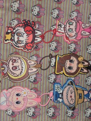 Set 12 Llaveros Labubu