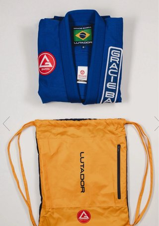 Kimono Gracie Barra Azul Lutador talla A2L