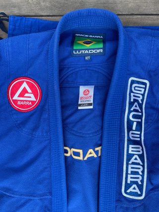 Kimono Gracie Barra Azul Lutador talla A2L