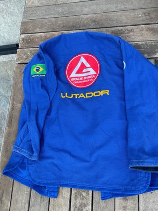 Kimono Gracie Barra Azul Lutador talla A2L