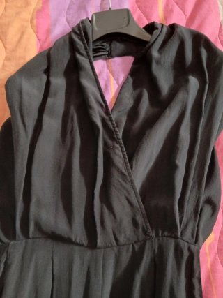 Max&Co Jumpsuit Seta Schiena Scoperta Nero
