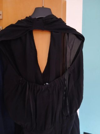 Max&Co Jumpsuit Seta Schiena Scoperta Nero