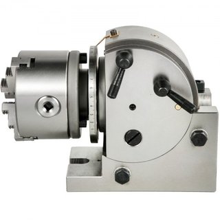 Cabezal Divisor de 4 Pulgadas Cabezal de Indexación Fresadora 100MM Cabezal Divisor Semi-Universal de 4 Pulgadas Juego de Cabezal Divisor de 3 Mordazas con Placas de Indexación y Contrapunto para ...