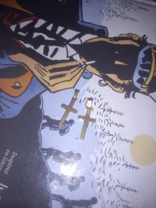 Colgante Cruz Oro 24k