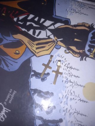 Colgante Cruz Oro 24k