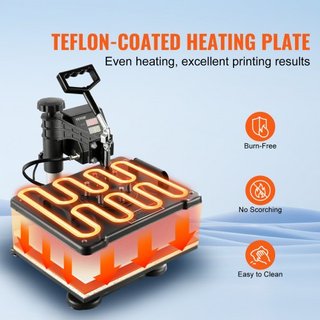 Máquina de Prensa Térmica 8 en 1 38x30cm Prensa para Camisetas Máquina de Impresión de Tazas Máquina Multifuncional de Transferencia Térmica para Camisetas Tazas Gorras Placas Impresión por Sublim...