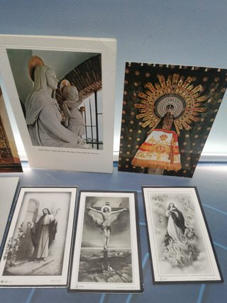 18 cartoline religiose da collezione in carta