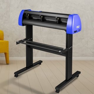 Cortadora de Vinilo 870mm Máquina Cortadora de Vinilo Alimentación Máxima de Papel 34 pulgadas Máquina Plotter Cortadora con Soporte de Piso Robusto Fuerza y Velocidad Ajustables para Fabricación ...