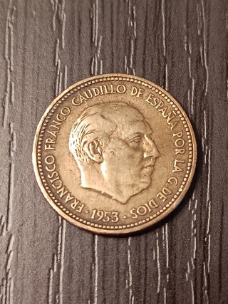 Antigua Moneda 2.50 Pesetas 1953