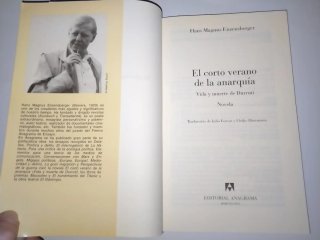 Lote 3 Libros Hans Magnus Enzensberger Anagrama