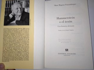 Lote 3 Libros Hans Magnus Enzensberger Anagrama