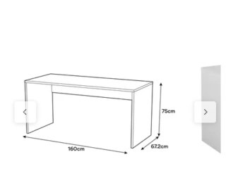 Escritorio 160x68cm blanco