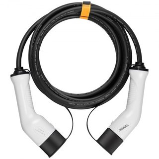 Cable de Carga EV Tipo 2 a Tipo 2, 32Amp, 22kW 7 Metros Cable de Carga de Vehículo Eléctrico Trifásico, IP66 Impermeable con Bolsa de Transporte, para IEC62196 EV y Vehículo Eléctrico Híbrido Ench...