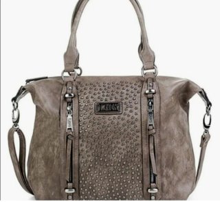 Bolso Lois Marrón Tachuelas