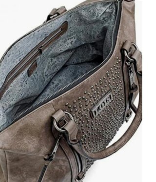 Bolso Lois Marrón Tachuelas
