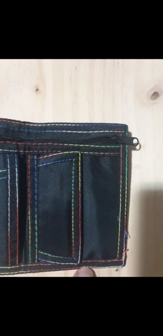 Cartera Benetton Negra Multicolor