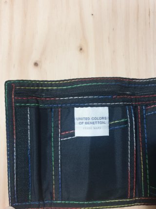 Cartera Benetton Negra Multicolor