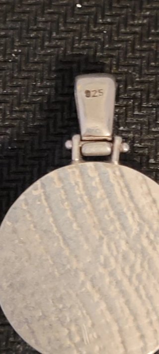Colgante Plata con Ámbar Naranja