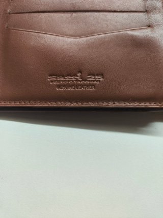 Portafoglio Sergio Tacchini Vera Pelle Marrone