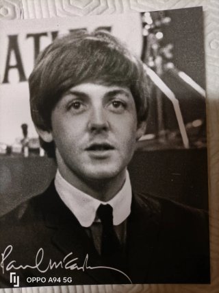 Foto Autografiada Paul McCartney Beatles