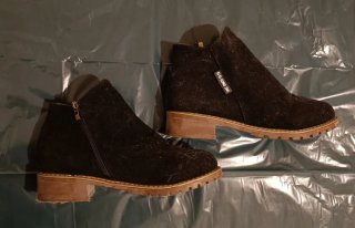 Botines de ante negros