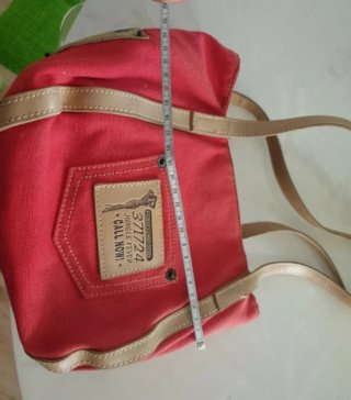 Borsa Fiorucci rossa e beige