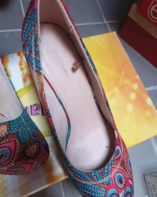 Scarpe Graceland zeppa fantasia colorata