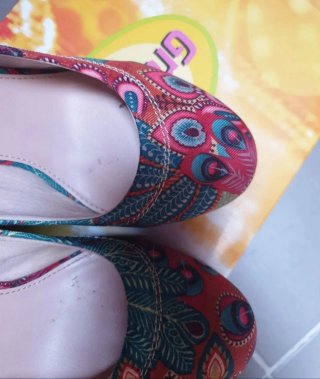 Scarpe Graceland zeppa fantasia colorata