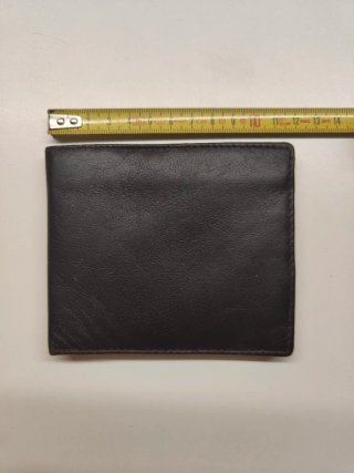 Portafoglio Bi-Fold Uomo Vera Pelle Nera