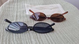 Gafas de sol negras y marrones