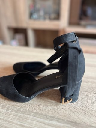 Zapatos Graceland ante tacón negro