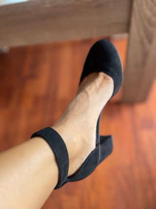 Zapatos Graceland ante tacón negro