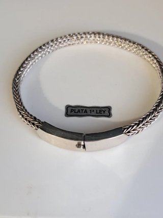 Pulsera vintage plata ley 925 unisex
