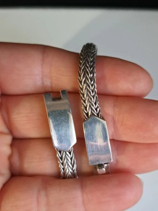 Pulsera vintage plata ley 925 unisex