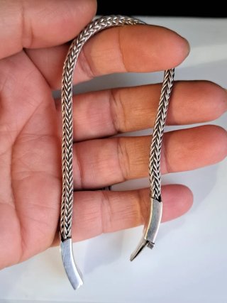 Pulsera vintage plata ley 925 unisex